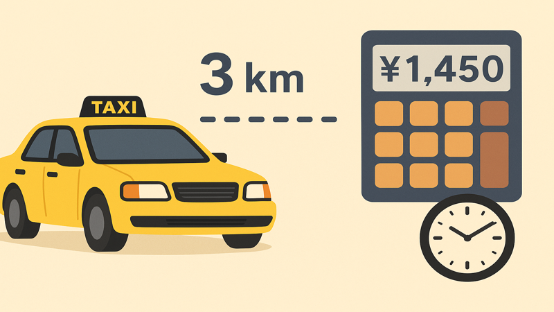1. タクシー料金3kmの基本的な仕組みと計算方法