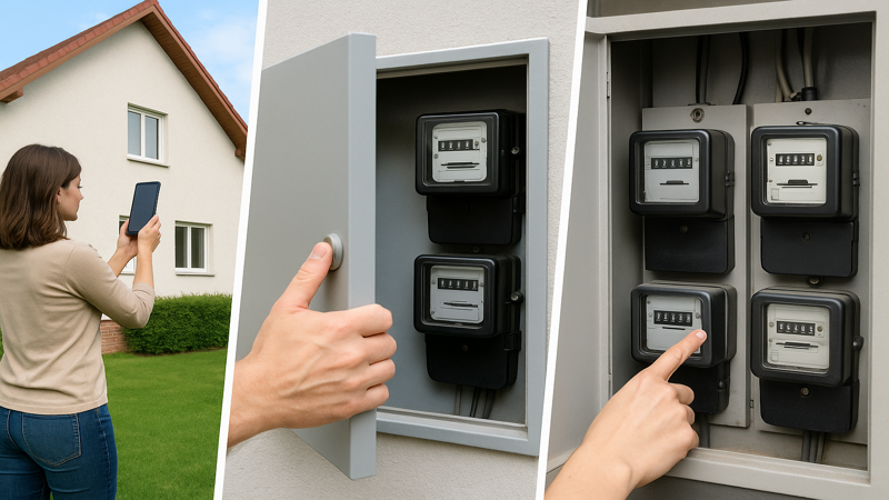 2.住宅タイプ別の電気メーター確認方法