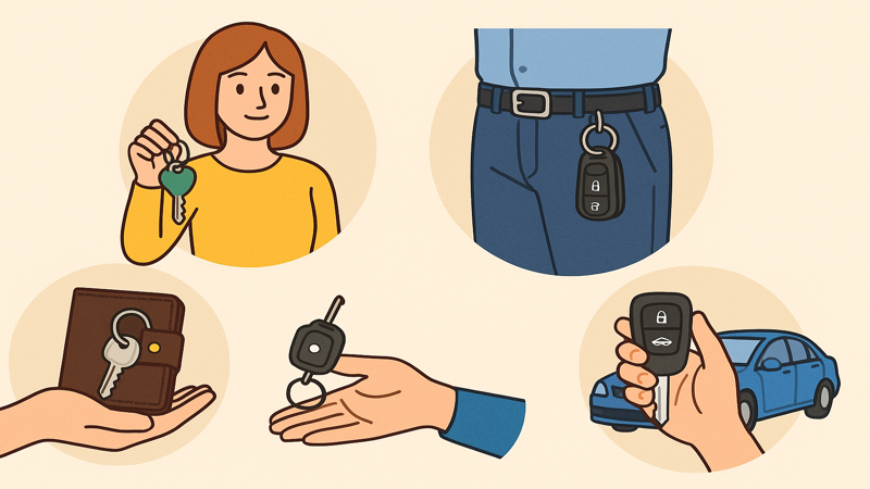 1.鍵の持ち歩きどうしてる？みんなの実態調査