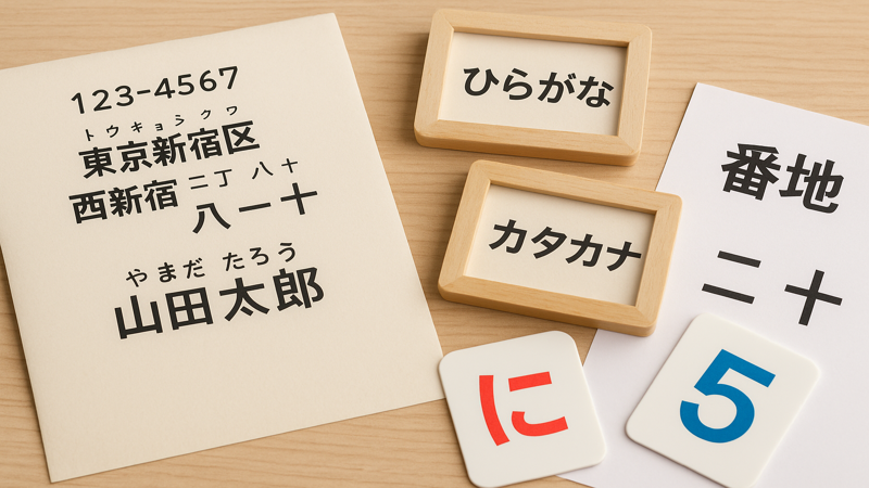 1.住所フリガナ数字の基本ルール