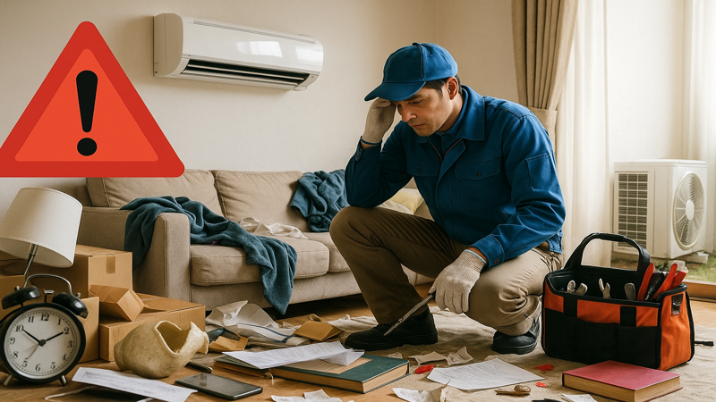 2.部屋が汚いまま工事を行うリスクと問題点