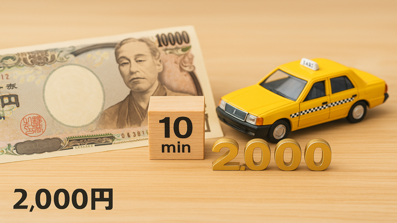 1.タクシー10分料金の基本相場と計算方法