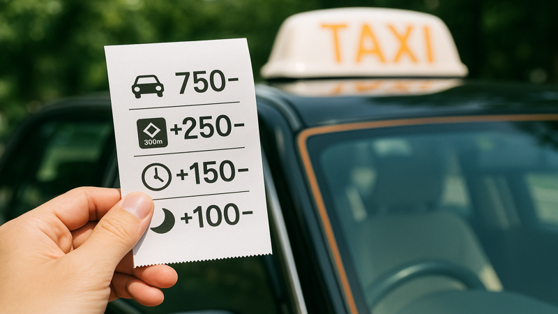 2.タクシー料金の計算方法と内訳