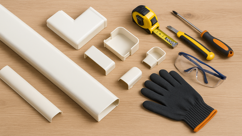 2.エアコン配管カバー後付けDIYに必要な材料と道具