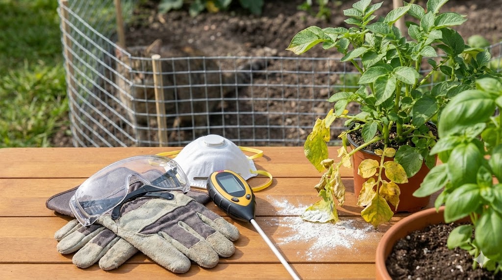 3.石灰使用時の注意点と安全対策