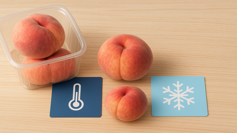 1.桃の保存方法の基本と夏場の注意点