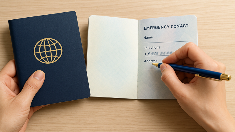 1.パスポート緊急連絡先の基本情報