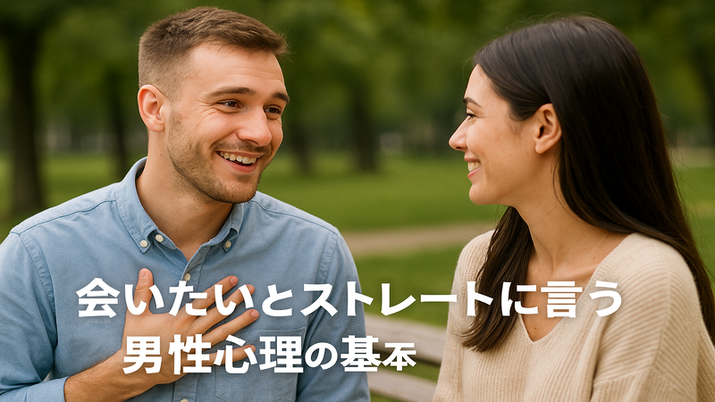 1.会いたいとストレートに言う男性心理の基本