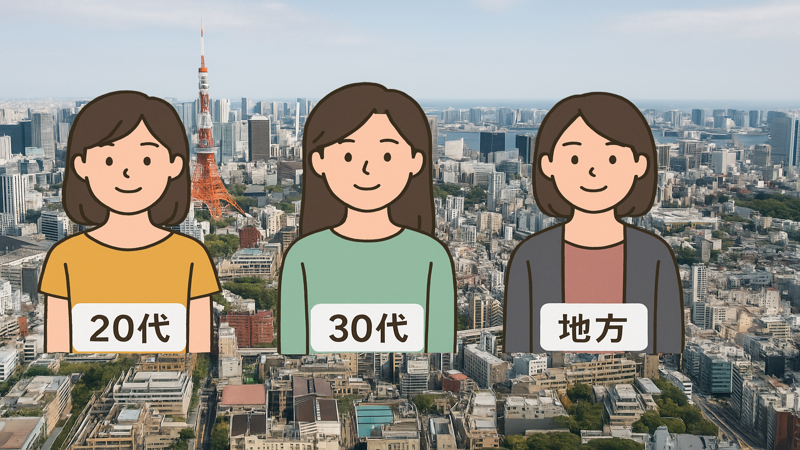 2.年代別・地域別の女性一人暮らし生活費シミュレーション