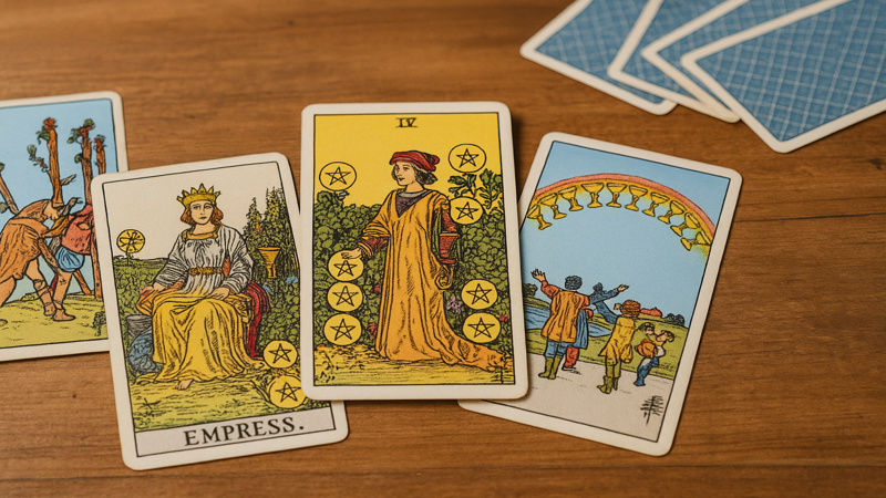 4. ペンタクル9と他のカードの組み合わせで読み解く相手の気持ち