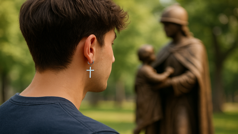 1.ピアス左だけ男性がつける意味とは