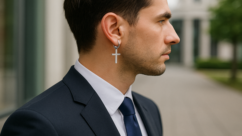 2.男性が左だけにピアスをつける理由