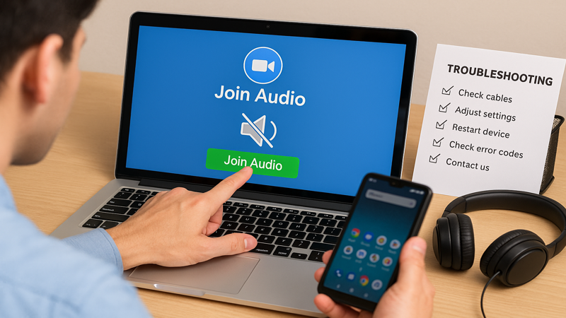 4.Zoomでオーディオに接続する方法と解決策