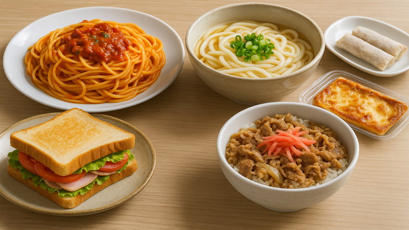 2.土日のお昼ご飯に人気の定番メニュー