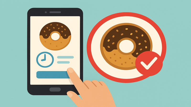 1.ミスド モバイルオーダーの当日注文の基本