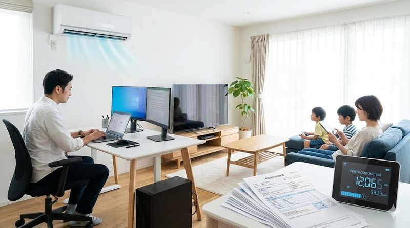 2.家庭内の電気使用量増加が原因のケース