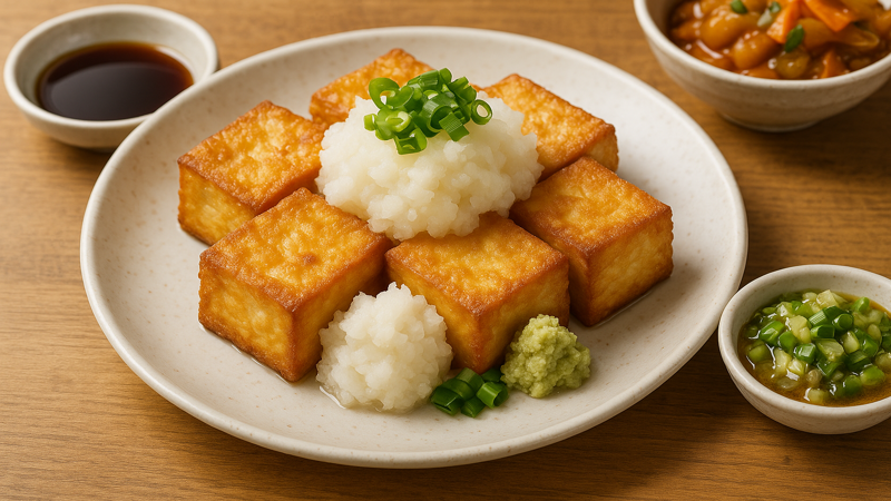 4.厚揚げカリカリ焼きに合う薬味と付け合わせ