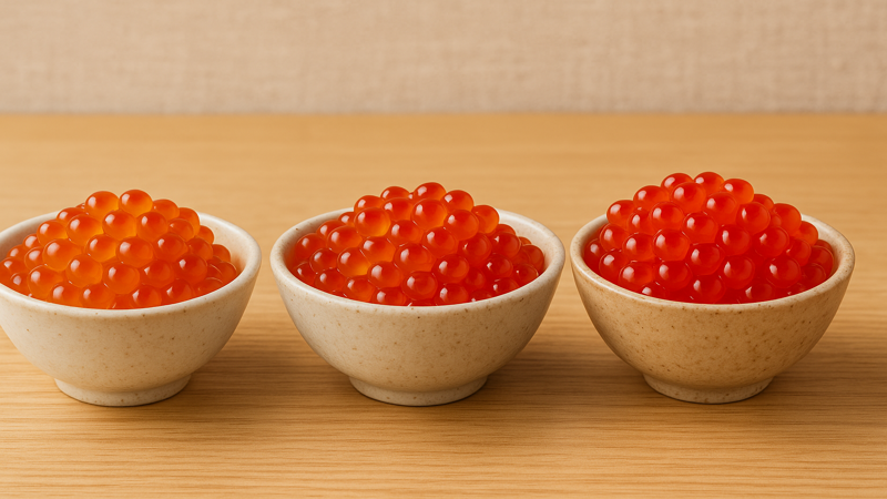 2.いくらの種類別特徴と味の違い