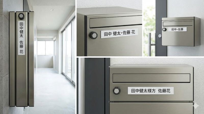 2.同棲カップルの具体的な名前の書き方