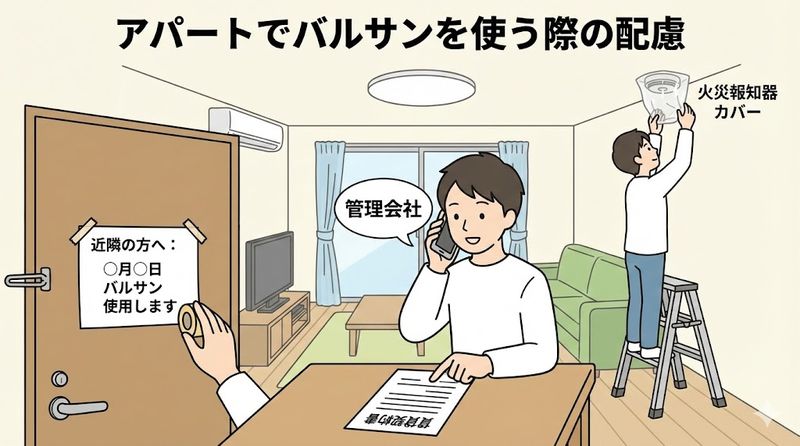 4.アパートでバルサンを使う際の管理会社への配慮