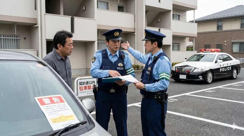 1.アパートの無断駐車で通報された時の基本知識