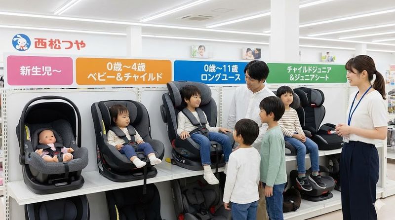 2.年齢・体格別の西松屋チャイルドシート選び方
