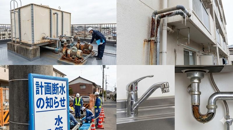 2.アパートで水が出ない主な原因