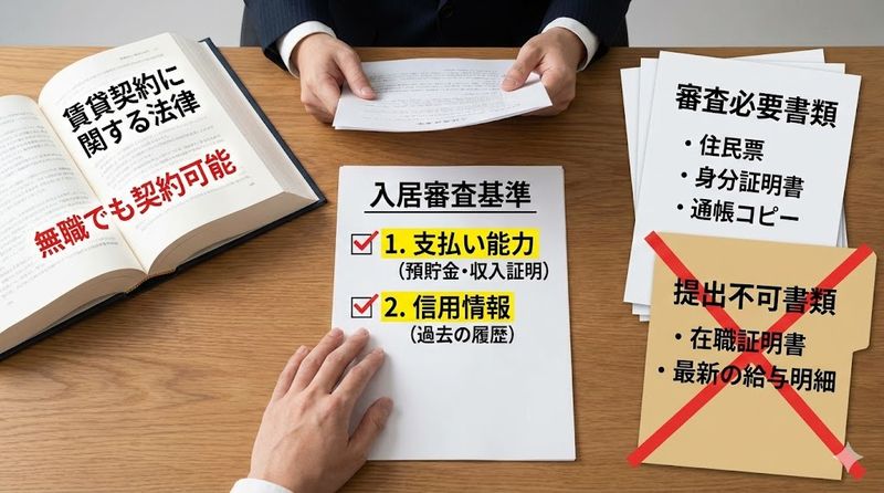 1.無職でも引っ越し審査に通る理由と基礎知識