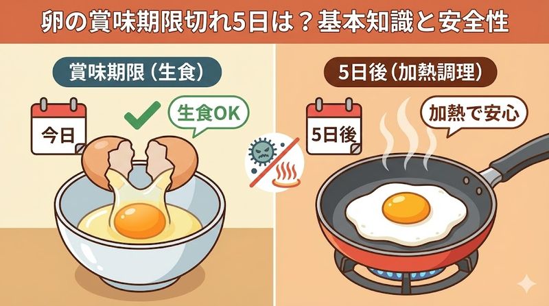 1.卵の賞味期限切れ5日は食べられる?基本知識