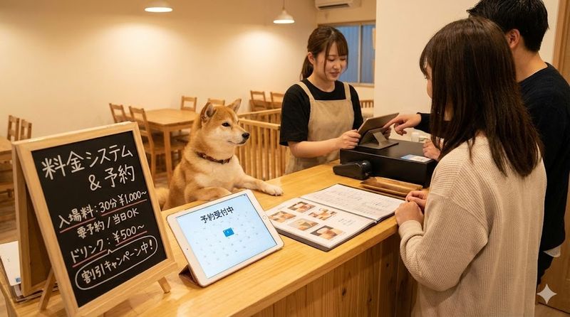 3.柴犬カフェの料金システムと予約方法