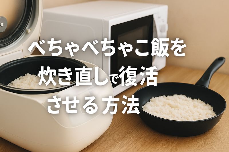 2.べちゃべちゃご飯を炊き直しで復活させる方法