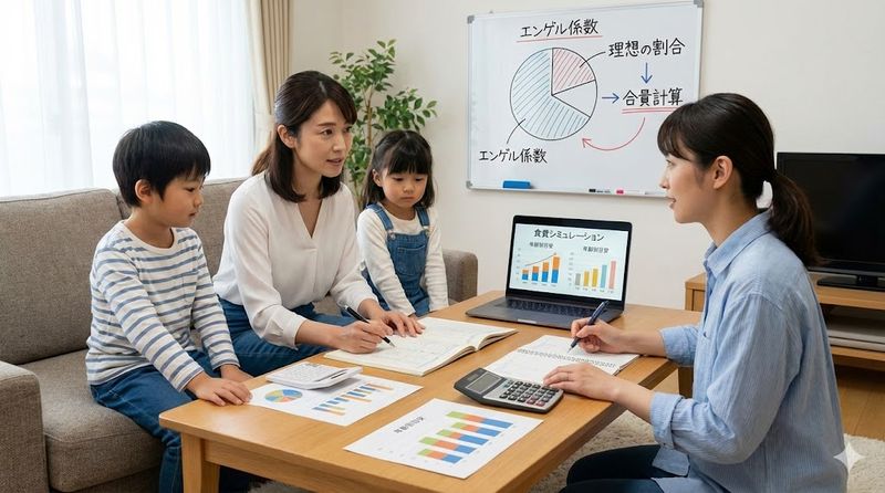 2.5人家族の理想的な食費予算の決め方