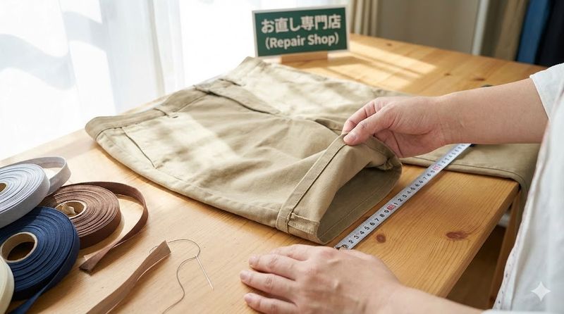 1.ズボンが短い時の基本的な対処法