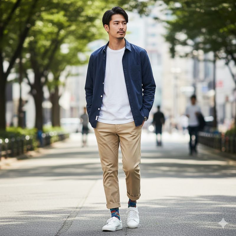 3.ズボンが短い時のおしゃれな着こなし術