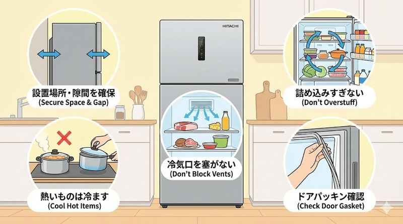 3.日立の冷蔵庫を長持ちさせる使い方のコツ