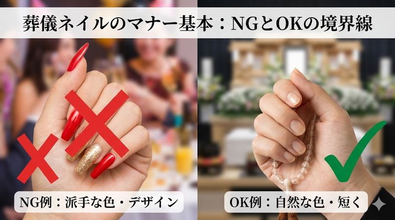 1.葬式でネイルを隠すべき理由とマナー基本