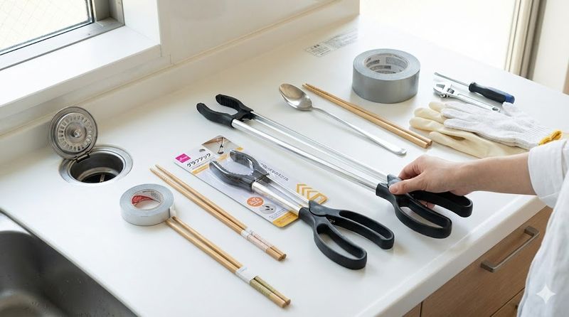 1.排水溝に落ちたものを取る道具ダイソー7選