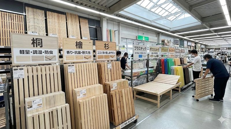 2.ホームセンターで選べるすのこの種類と特徴