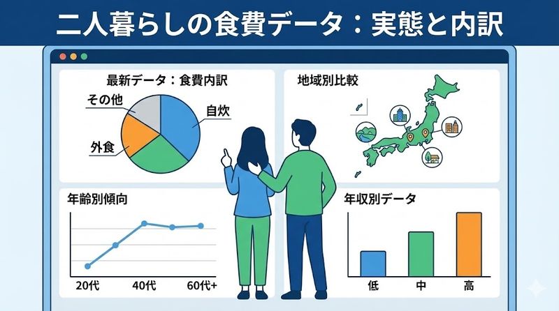 2.二人暮らしの食費の実態を詳しく解説