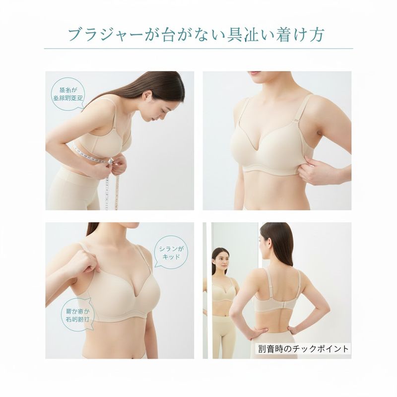3.ブラジャーが上がらない正しい着け方