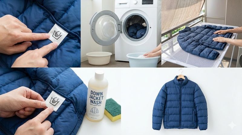 3.自宅でダウンジャケットを洗濯する方法と注意点