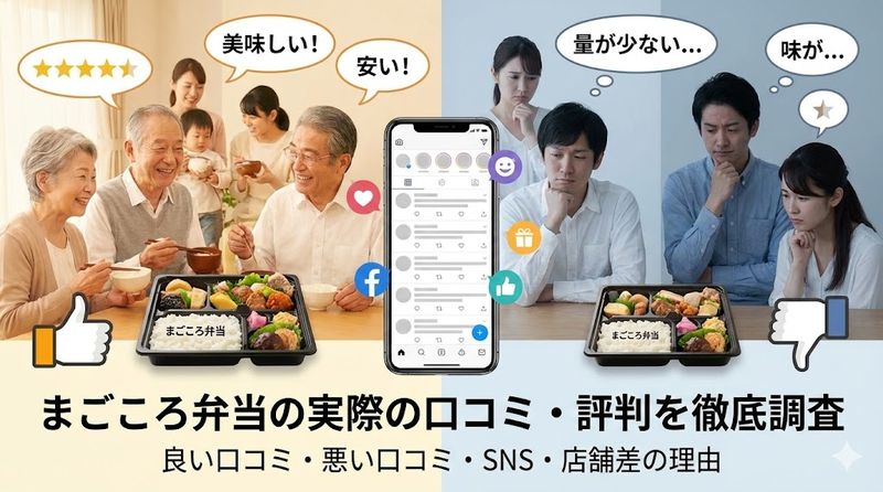 2.まごころ弁当の実際の口コミ・評判を徹底調査