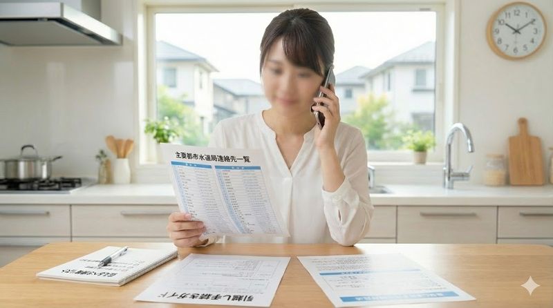 3.水道局への電話のかけ方