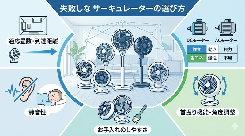 3.失敗しないサーキュレーターの選び方
