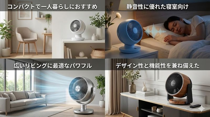 4.2025年おすすめサーキュレーター機種