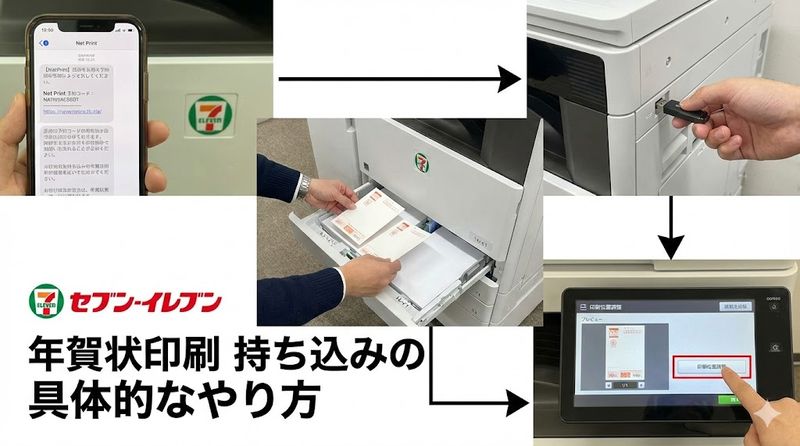 2.年賀状印刷持ち込みの具体的なやり方・手順