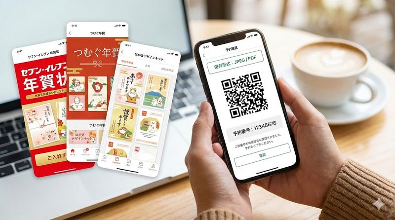 3.おすすめの年賀状アプリとデータ作成方法