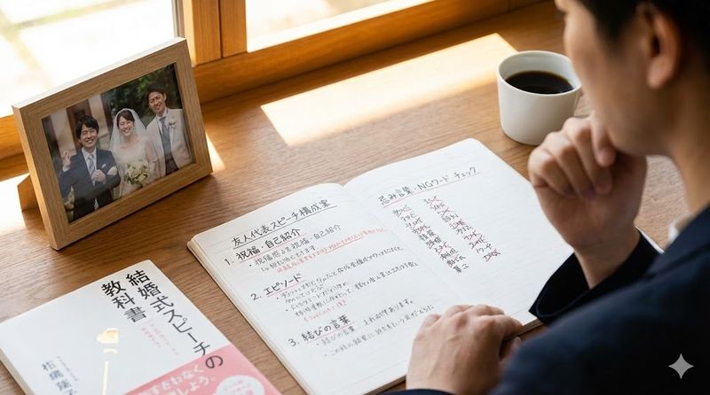 2.友人代表スピーチの基本構成と書き方のポイント