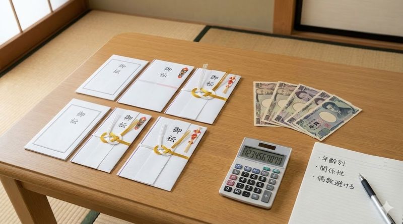 1.叔母への香典の相場と金額の決め方