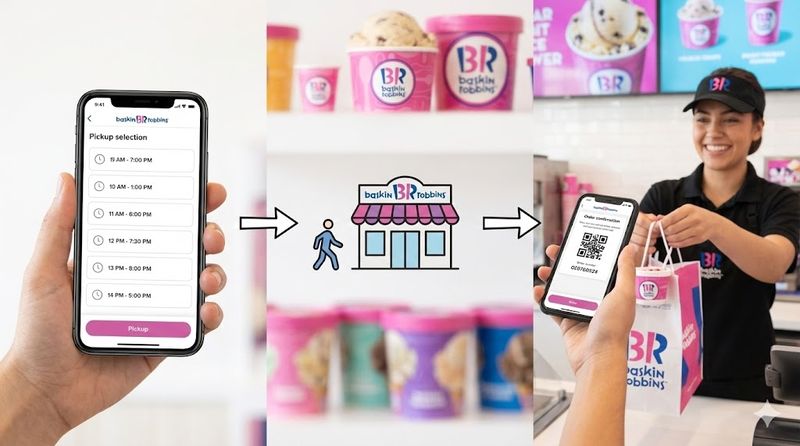 1.サーティワン モバイルオーダーの受け取り方の基本
